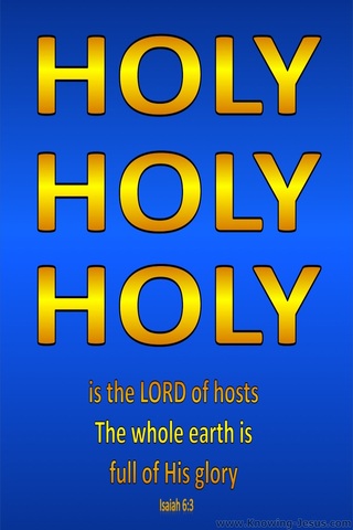 Isaiah 6:45 Holy Holy Holy is the Lord portrait